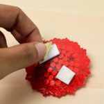 Shubh Labh Beaded Decorative Door Hanging (2 Pc) - Fabric Detail by Nari Haat, Indian ethnic wear, women clothing, de...