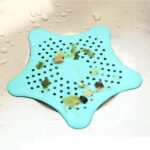 Silicone Star Shaped Sink Filter Bathroom Hair Catcher Drain Strainers for Basin - Closeup Embroidery by Nari Haat, I...