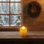 christmas Premium Glitter LED Tealight Candles (24 Pc Set) - Fabric Detail by Nari Haat, Indian ethnic wear, women cl...