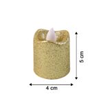 christmas Premium Glitter LED Tealight Candles (24 Pc Set) - Back View by Nari Haat, Indian ethnic wear, women clothi...