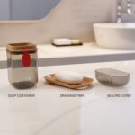 Premium Plastic Soap Box with Drain Tray & Protective Cover - Full Detail by Nari Haat, Indian ethnic wear, women clo...