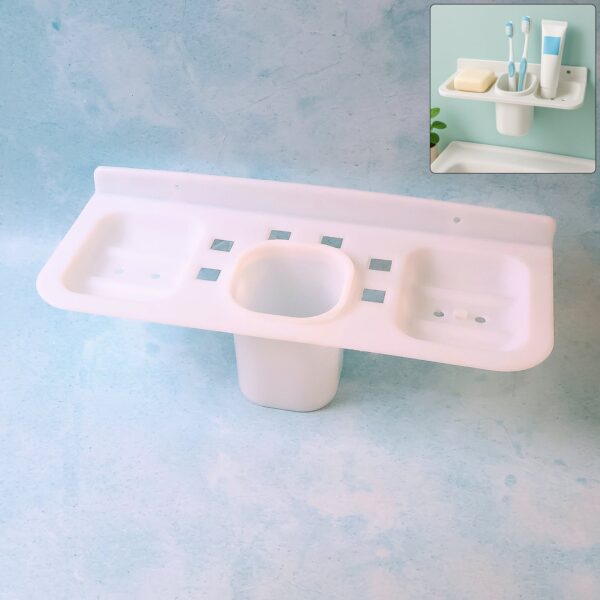 Plastic Soap Dish for Bathroom and Kitchen