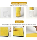 Azwian Super Soft Microfiber 500 GSM Cleaning Cloth – Multicolor 40x30 cm Ultra-Absorbent Cleaning Towel for Kitche...