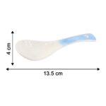 Premium Ceramic Serving Spoon (14 cm, 1 Pc) - Back View by Nari Haat, Indian ethnic wear, women clothing, designer suit