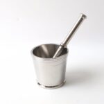 Heavy Duty Stainless Steel Mortar Pestle Set for Kitchen, Khalbatta Set (2 Pc Set) - Sleeve Design by Nari Haat, Indi...