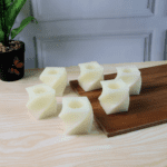 Set of 6 LED Flameless Decorative Candles – Square Shape Tealight Lamps - Fabric Detail by Nari Haat, Indian ethnic...