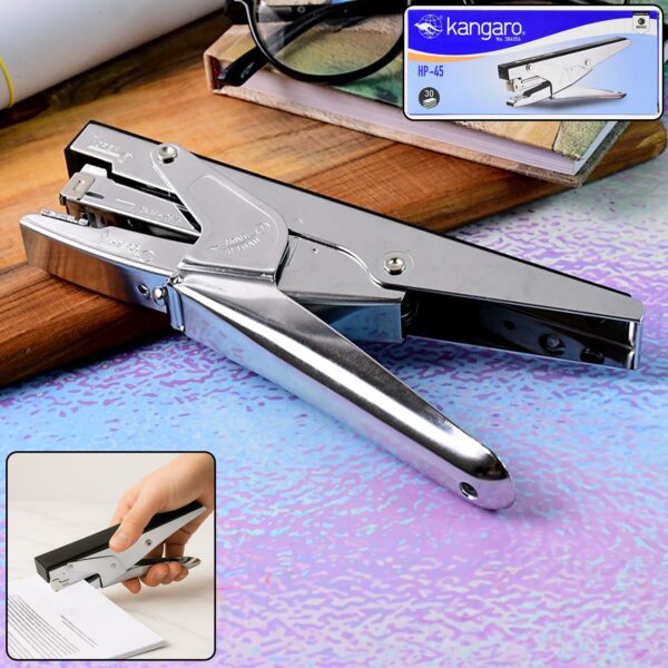 Kangaro HP-45 Heavy Duty Plier Stapler with Metal Body - Front View by Nari Haat, Indian ethnic wear, women clothing,...