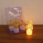 Set of 6 Decorative LED Star Candles - Full Detail by Nari Haat, Indian ethnic wear, women clothing, designer suit
