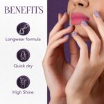 OG Beauty Purple Dazzle Starlet Glitter Nail Paint (10 ML / 1 Pc) - Closeup Embroidery by Nari Haat, Indian ethnic we...