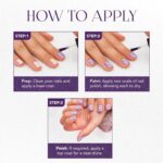 OG Beauty Purple Dazzle Starlet Glitter Nail Paint (10 ML / 1 Pc) - Back View by Nari Haat, Indian ethnic wear, women...