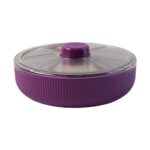 Supermom Multipurpose Round Rotating Dry Fruit & Snack Storage Container (1 Pc) - Sleeve Design by Nari Haat, Indian ...