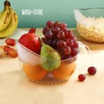 Supermom Multipurpose Transparent Plastic Bowl / Basket with Handle (1 Pc) - Neckline Detail by Nari Haat, Indian eth...