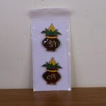 Shubh Labh Kalash Shaped Wall Hangings (2 Pc) - Full Detail by Nari Haat, Indian ethnic wear, women clothing, designe...