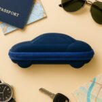 Cartoon Car Shape Sunglasses Box Portable Eyeglasses Case (1 Pc) - Closeup Embroidery by Nari Haat, Indian ethnic wea...