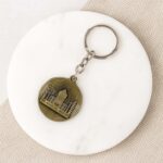 Premium Taj Mahal India Souvenir Keychain  (1 Pc) - Neckline Detail by Nari Haat, Indian ethnic wear, women clothing,...