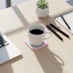 Premium Silicone Drink Coaster (1 Pc, 8×8 cm / Mix Design) - Back View by Nari Haat, Indian ethnic wear, women cloth...