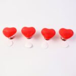 Heart-shaped Knob Pulls Toilet Press Button (4 Pc) - Sleeve Design by Nari Haat, Indian ethnic wear, women clothing, ...