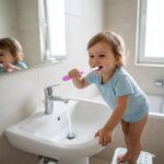 Kids Toothbrush and Bike Toy Set - Neckline Detail by Nari Haat, Indian ethnic wear, women clothing, designer suit