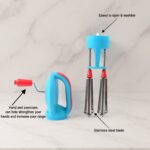 Supermom High-Speed Manual Hand Beater with Dual Stainless Steel Whisks (1 Pc) - Fabric Detail by Nari Haat, Indian e...