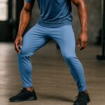 Premium Comfort Fit Men’s Track Pant - Closeup Embroidery by Nari Haat, Indian ethnic wear, women clothing, designe...