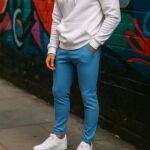 Premium Comfort Fit Men’s Track Pant - Back View by Nari Haat, Indian ethnic wear, women clothing, designer suit