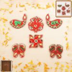 Traditional Decorative Shubh Labh Door Hanging (6 Pc / 1 Set) - Front View by Nari Haat, Indian ethnic wear, women cl...