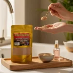 Blissful Balance Hibiscus Hair Gel – Aloe Vera Based Gel for Hair Growth, Frizz Control & Natural Shine - Closeup E...