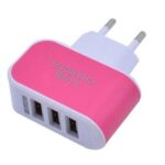 Triple USB 3 Port Wall AC Adapter Charger for Mobile Phone (1Pc Only) - Sleeve Design by Nari Haat, Indian ethnic wea...