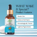 VIGI&GLO Skin Brightening Face Serum | Daily Glow, Even Tone & Brightness | Herbal | 30ml - Back View by Smar...