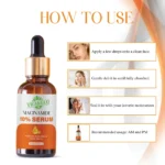 VIGI&GLO Niacinamide 10% Face Serum | Acne Marks, Oil Control & Pore Tightening | Herbal | 30ml - Sleeve Desi...