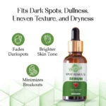 VIGI&GLO Spot Removal Face Serum | Dark Spots, Pigmentation & Acne Marks | Herbal | 30ml - Closeup Embroidery...