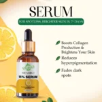 VIGI&GLO Vitamin C 15% Face Serum for Glowing Skin | Dark Spots, Pigmentation & Dullness | Herbal | 30ml - Ba...