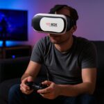 VR BOX Virtual Reality 3D Glasses Headset (1 Pc) - Fabric Detail by Nari Haat, Indian ethnic wear, women clothing, de...