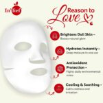 In’lief Vitamin C 0.5% Hydrating & Brightening Facial Sheet Mask (1 Pc) - Fabric Detail by Nari Haat, Indian ethnic...