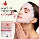 In’lief Vitamin C 0.5% Hydrating & Brightening Facial Sheet Mask (1 Pc) - Neckline Detail by Nari Haat, Indian ethn...