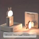 Cute USB Rabbit Night Light with Sound / Voice Activation - Full Detail by Nari Haat, Indian ethnic wear, women cloth...