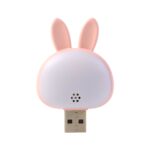 Cute USB Rabbit Night Light with Sound / Voice Activation - Sleeve Design by Nari Haat, Indian ethnic wear, women clo...