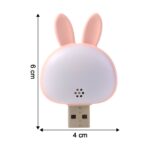 Cute USB Rabbit Night Light with Sound / Voice Activation - Back View by Nari Haat, Indian ethnic wear, women clothin...
