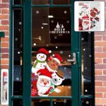 Christmas Theme Glass & Wall Sticker 90x60 cm – (1 Pc) - Front View by Nari Haat, Indian ethnic wear, women clothin...