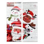 Christmas Theme Glass & Wall Sticker 90x60 cm – (1 Pc) - Sleeve Design by Nari Haat, Indian ethnic wear, women clot...