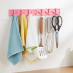 Foldable Rotating Wall-Mounted Multipurpose 6 Hook Rack (1 Pc) - Fabric Detail by Nari Haat, Indian ethnic wear, wome...