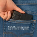 Premium Genuine Bi-Fold Wallet (1 Pc) - Fabric Detail by Nari Haat, Indian ethnic wear, women clothing, designer suit