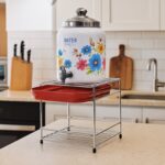 Premium Stainless Steel Multipurpose Utensils Storage Stand Set - Back View by Nari Haat, Indian ethnic wear, women c...