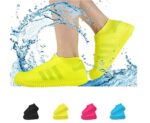 Small Silicone Shoe Covers: Waterproof & Anti-Skid for Rain & Bike - Front View by Nari Haat, Indian ethnic wear, wom...