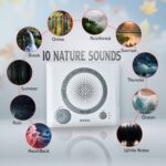 Sleep Therapy Sound Machine with 8 Soothing Sounds (Battery, Timer Option) - Back View by Nari Haat, Indian ethnic we...