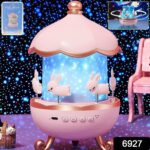 Bunny’s Carousel Rotating LED Night Light - With Dupatta by Nari Haat, Indian ethnic wear, women clothing, designer...