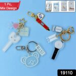 Cute Acrylic and Metal Keychains (1 Pc & mix design) - With Dupatta by Nari Haat, Indian ethnic wear, women clothing,...