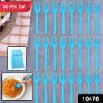 Reusable Food-Grade Plastic Forks (24 Pc) - With Dupatta by Nari Haat, Indian ethnic wear, women clothing, designer suit