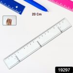 20 cm Transparent Plastic Ruler (1 Pc) - With Dupatta by Nari Haat, Indian ethnic wear, women clothing, designer suit