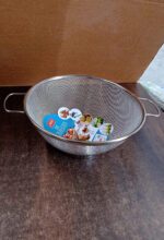 Apex Stainless Steel Mesh Colander - Full Detail by Nari Haat, Indian ethnic wear, women clothing, designer suit